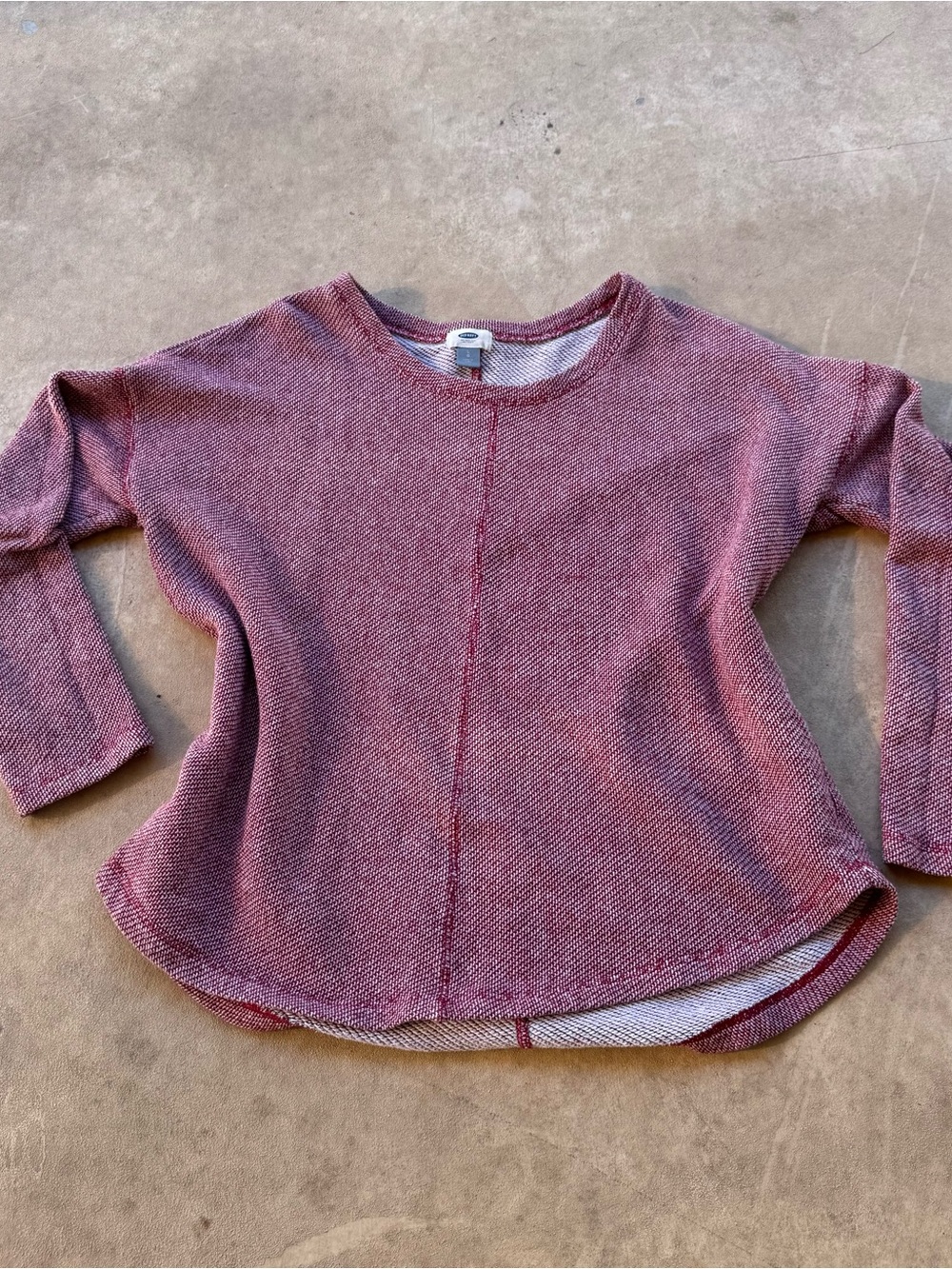 Cozy Mauve Long-Sleeve Knit Top